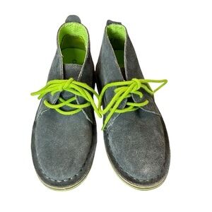 Cole Haan Nike Air Collab Boys Gray Lace Up Chukka Boot Leather Upper‎ Size 8